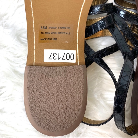 NEW Sam Edelman black Hamilton flat sandals - Picture 4 of 5